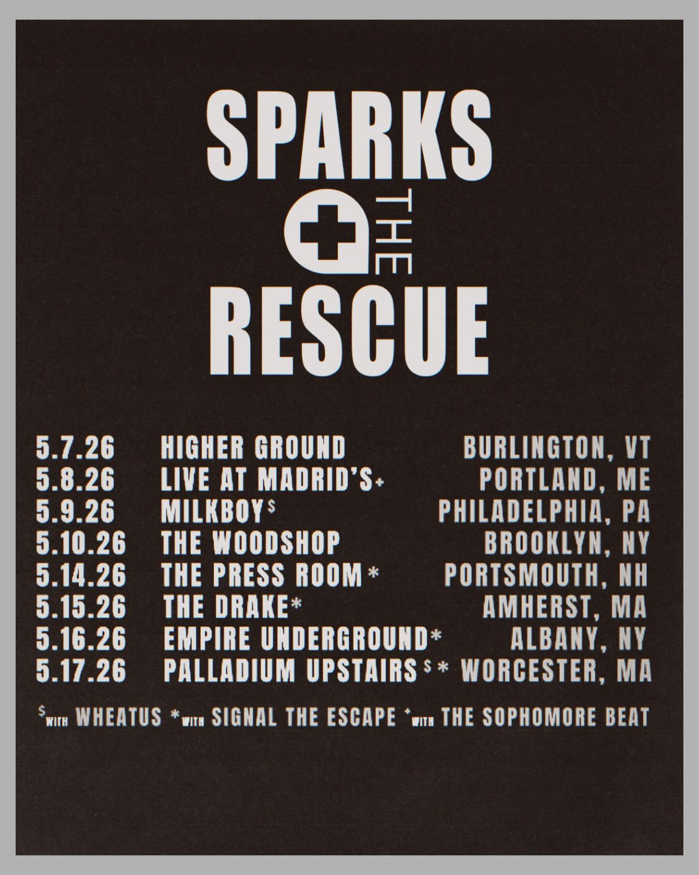 Sparks The Rescue Tour Poster 2026